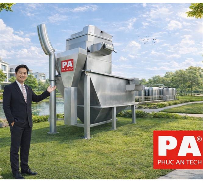  GIẢI PHÁP TỐI ƯU CHO XỬ LÝ NƯỚC THẢI HIỆN ĐẠI – MÁY TÁCH RÁC 3 TRONG 1